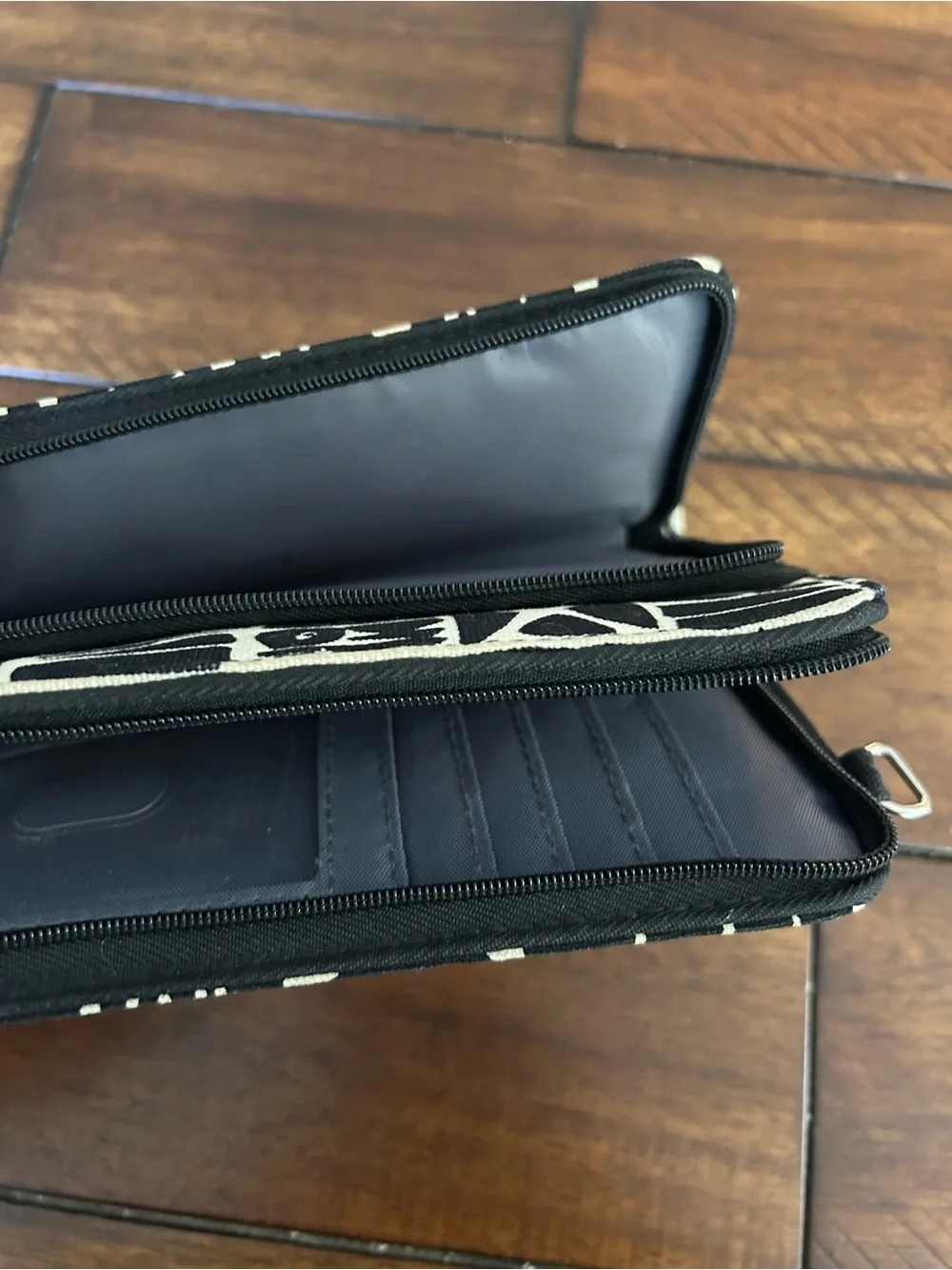 Black & Cream Patterned Wallet